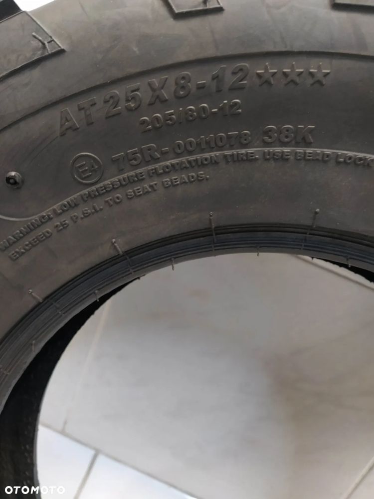 OPONY DO QUADA OPONA BEZDĘTKOWA PRZÓD PRZEDNIE 2x CARLISLE AT489 OPONY 25X8X12 R12 NOWE - 9