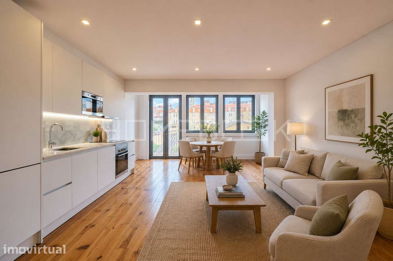 Apartamento T2 Duplex renovado com terraço na Graça - Lisboa - Grande imagem: 2/33