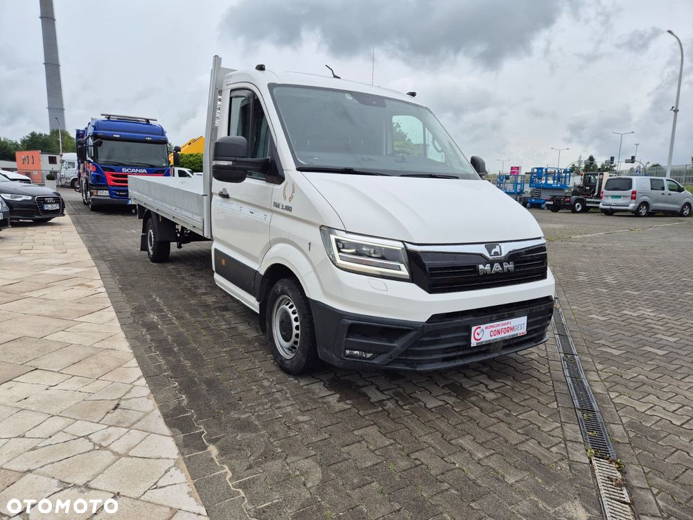 MAN TGE 3.180 2.0 TDi DSG / SKRZYNIA / DŁUGA / ALUMINIOWA / BEZWYPADKOWY / SERWISOWANY / STAN WZOROWY / EURO 6 - 4