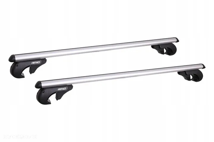 Bagażnik bazowy Amio aluminiowy 120 cm na relingi - 2