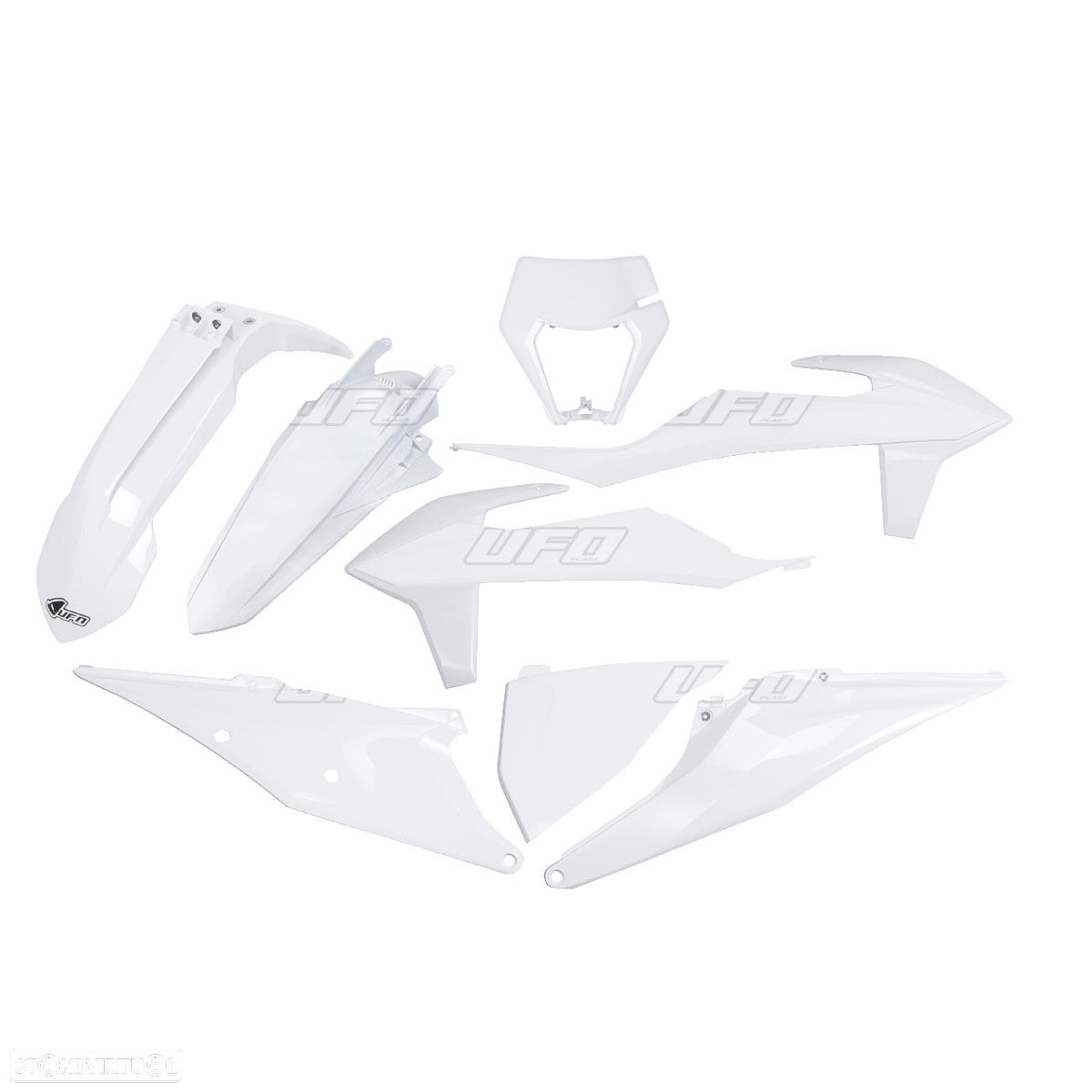 kit plasticos ufo branco ktm exc-f 250 / 350 / 450 - 1
