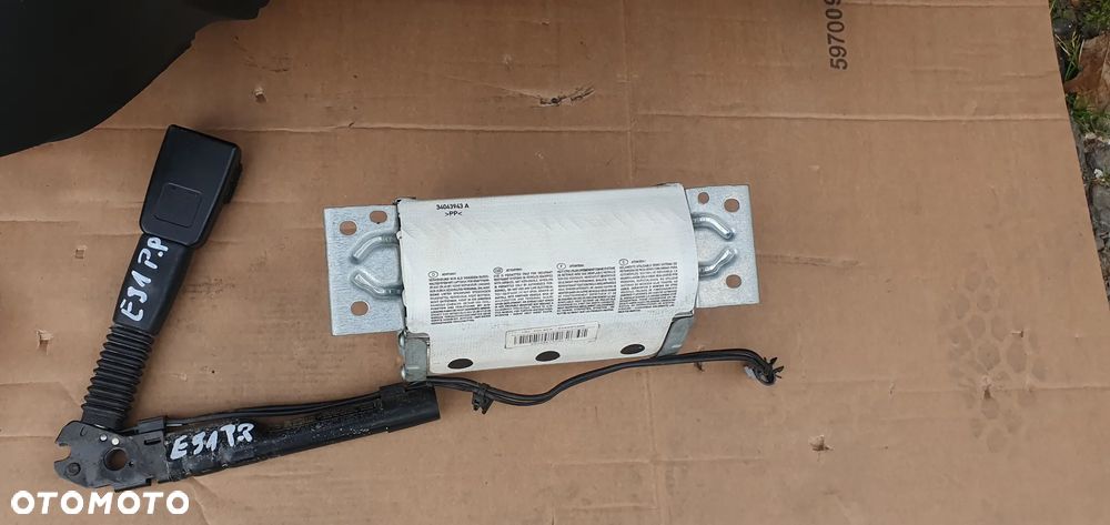 Konsola AIRBAG pasy poduszki sensor pod NAVI BMW 3 E90 E91 komplet - 6