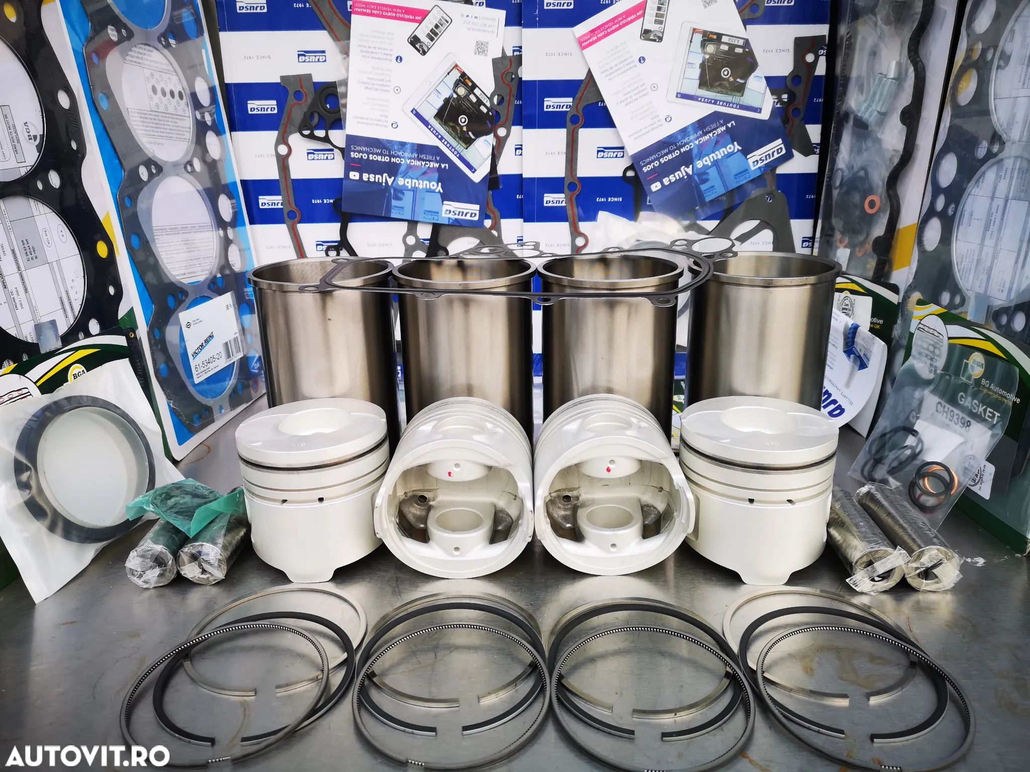 GARNITURA CHIULOASA NISSAN 2.8 A4.28 si  4.0 B4.40 TRADE 2.8 L35-08 L35-09 EBRO PIESE MOTOR SEGMENTI CUZINETI PISTON CAMASA CILINDRU - 37