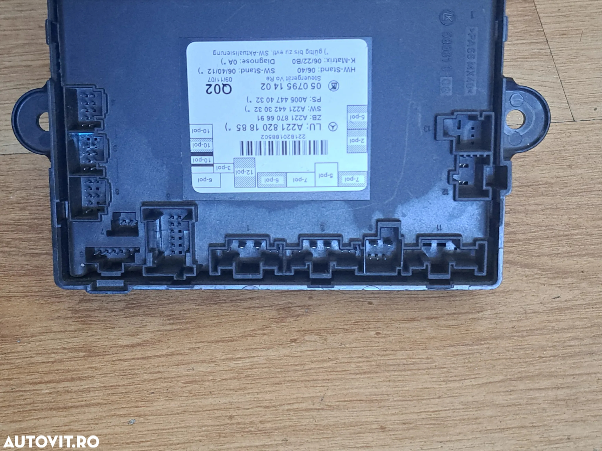 Unitate ECU SAM modul Usa Dreapta Fata Mercedes S-class W221 2005-2013 - 3