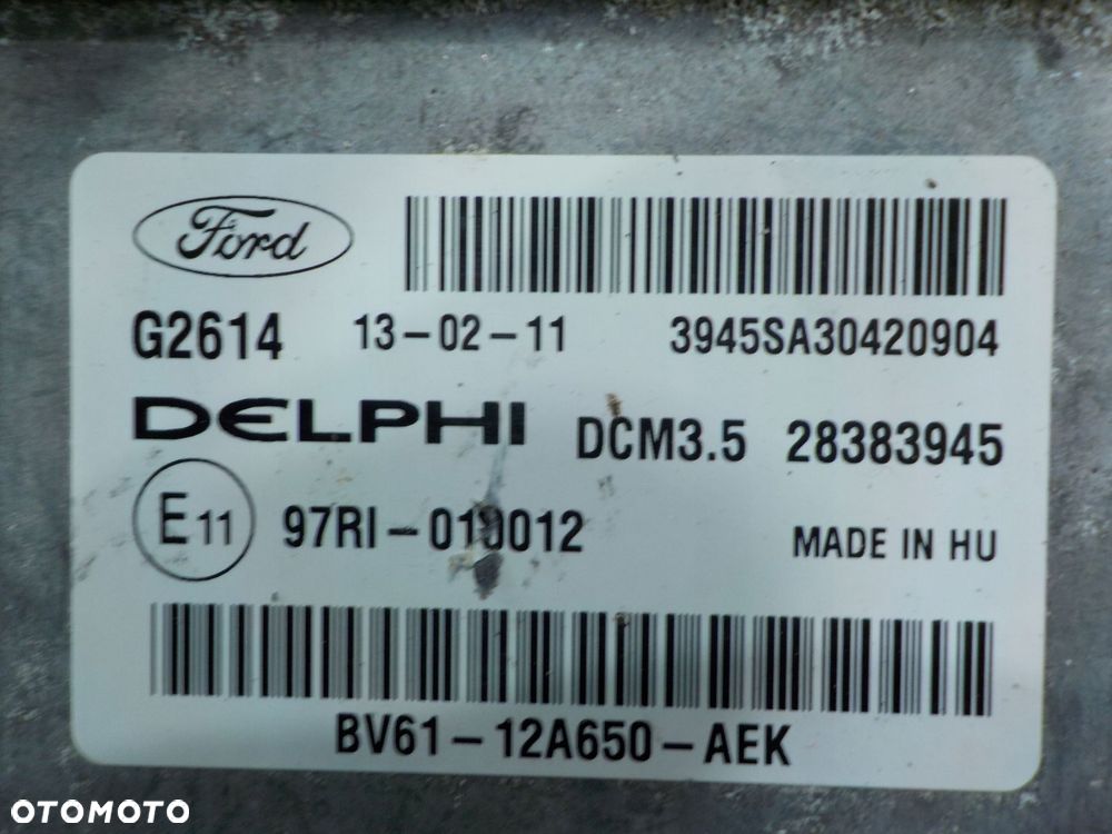 GRAND C-MAX MK2 II 2.0 TDCI 13r sterownik komputer silnika BV61-12A650-AEK - 4