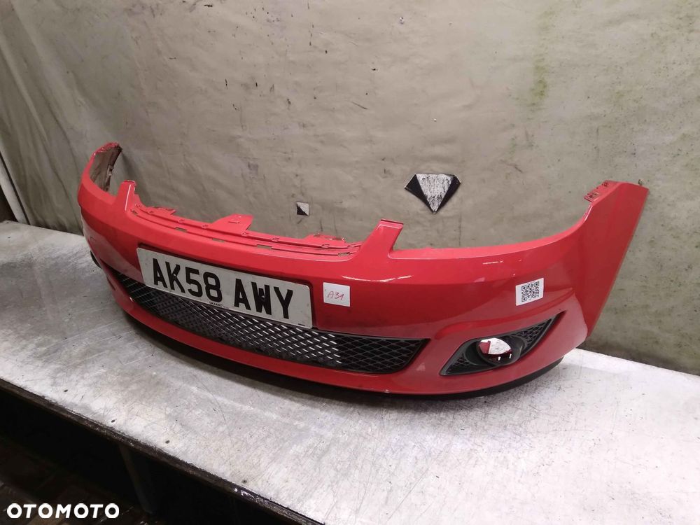 } ZDERZAK PRZÓD PRZEDNI FORD FIESTA MK.6 6 VI LIFT FL K2 CZERWONY HALOGENY - 2