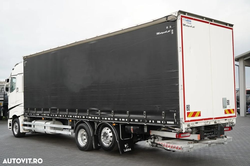 Renault T 440 / 6X2 / SOLO / CORTINĂ 9.5 M / I-PARK COOL / RIDICABIL / JANTE DIN ALIAJ / PUNȚĂ RIDICABILĂ - 4