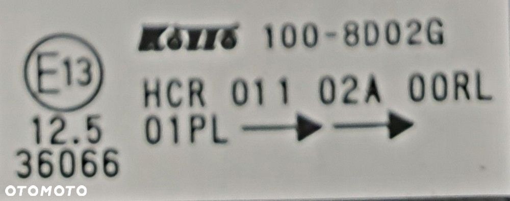 Nissan Qashqai Reflektor Lewy KOITO 100-8D02G - 6