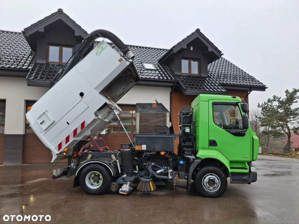 Renault Midlum 220 Zamiatarka Johnston Szczotki L/R Dodatkowy Silnik EUnited PM10 2014r Rura Do Liści - 29