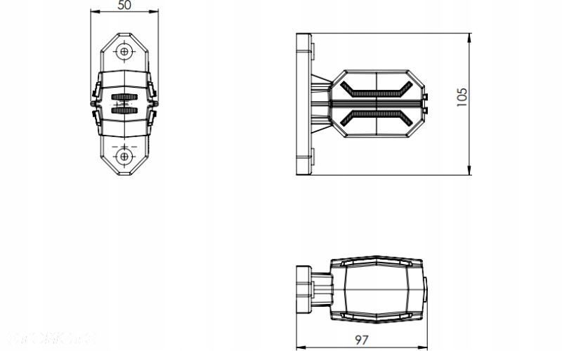 lampa obrysowa led dragon krótka 12/24v uniwersalny polski produkt - 4