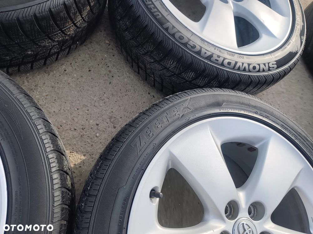 5x100 Felgi Aluminiowe Alufelgi Oryginalne 17 Koła Zimowe Całoroczne TOYOTA AVENSIS I II 2 CELICA CARINA E MATRIX PRIUS 6mm Legnica ALU-RAD 205/50 - 12
