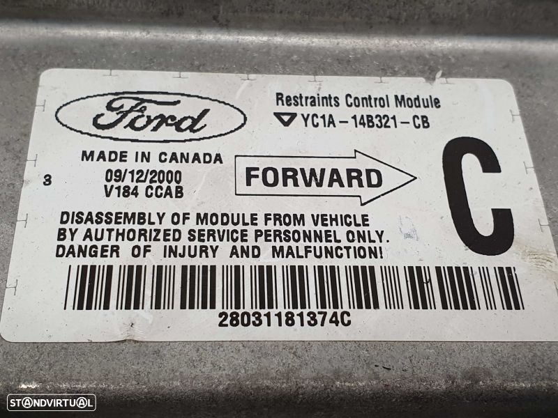 Centralina / Modulo Airbags Ford Transit Autocarro (Fd_ _, Fb_ _, Fs_ - 3