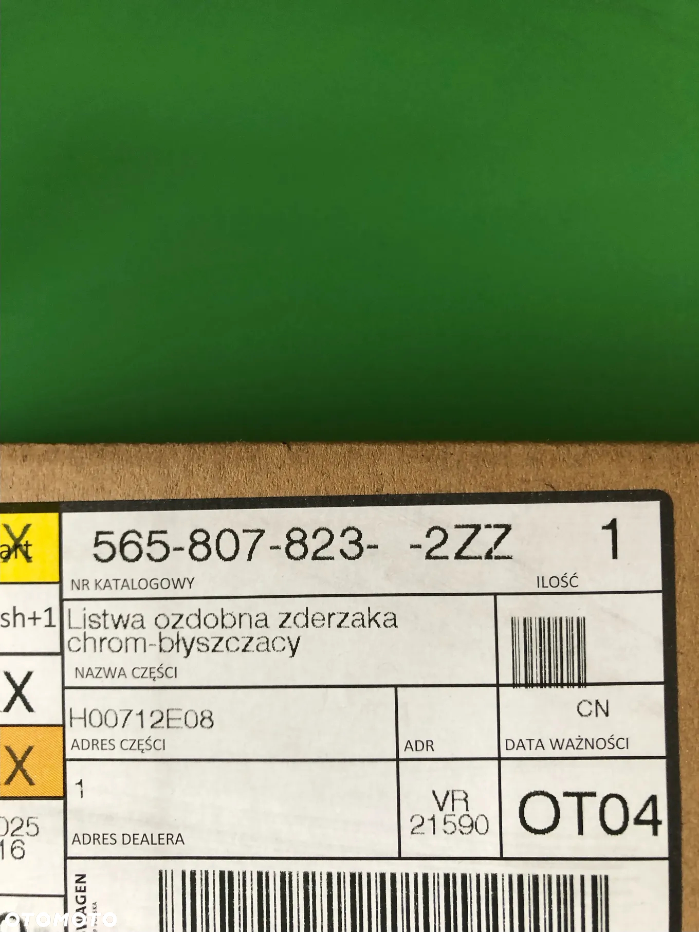 5658078232ZZ Listwa ozdobna zderzaka tylnego - 3