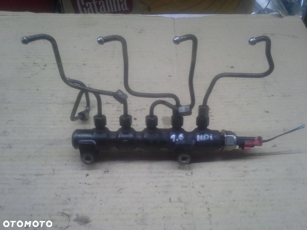 Peugeot Bipper 1.4 1.6 HDi wtryski komplet 0445110252 pompa wtryskowa 0445010102 listwa czujnik przewody komplet - 9