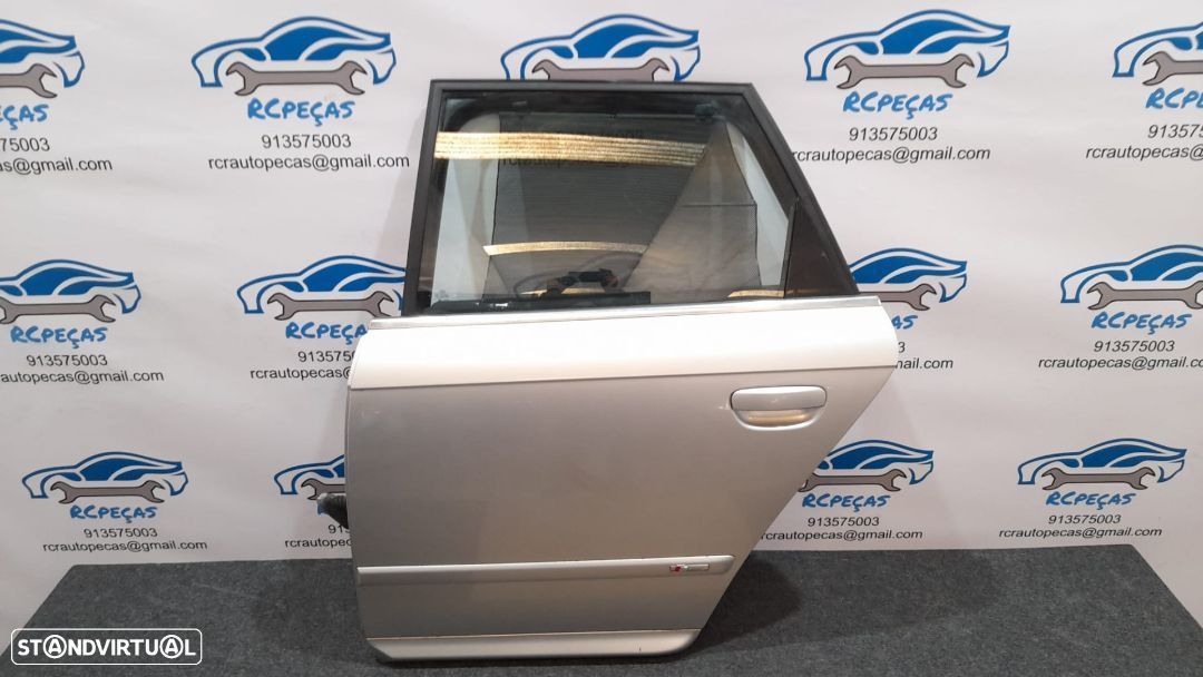 PORTA PORTAS TRASEIRA TRÁS ESQUERDA AUDI A4 B7 SLINE AVANT CARRINHA 8E0833051J 8E0833051 FECHO ELEVADOR MOTOR PUXADOR VIDRO - 1