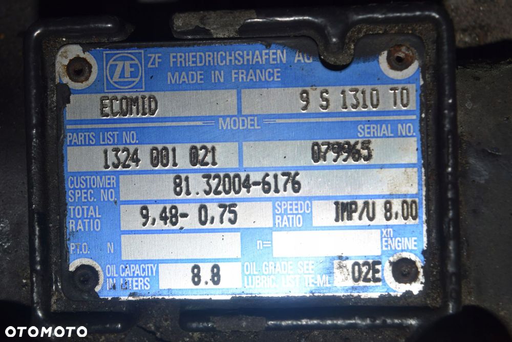MAN TGL TGM SKRZYNIA BIEGÓW 9 S 1310 T0 NA CZĘŚCI - 2