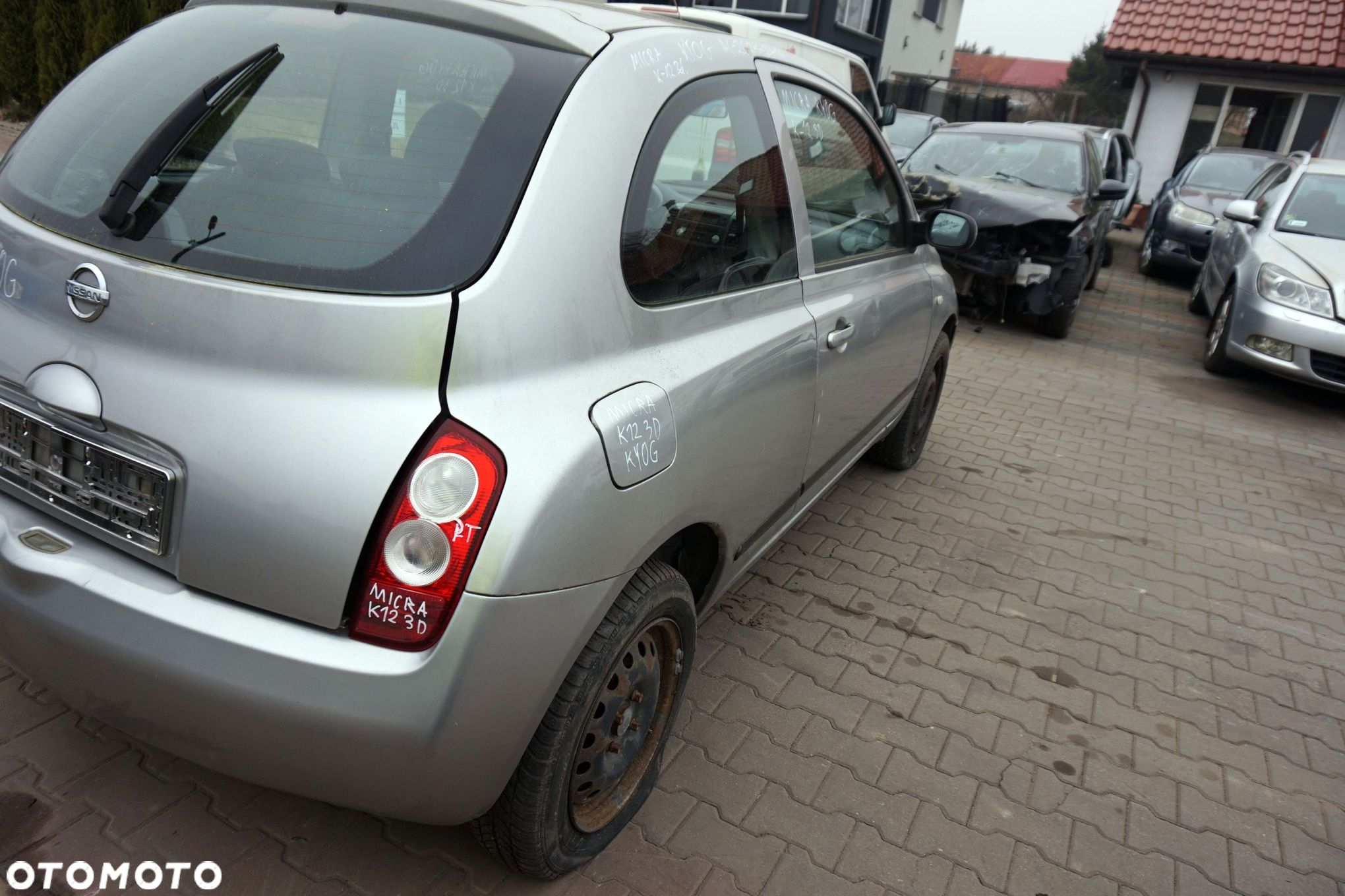 NISSAN MICRA K12 3D HB 2005 KY0 1.2 12V CR12DE 65KM SREBRNY na części - 5
