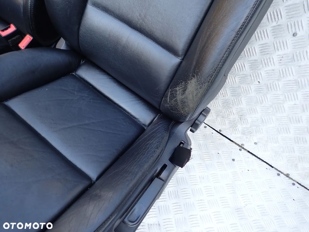 FOTELE SIEDZENIA KOMPLET PRZÓD TYŁ SKÓRA  AUDI A4 B6 - 4