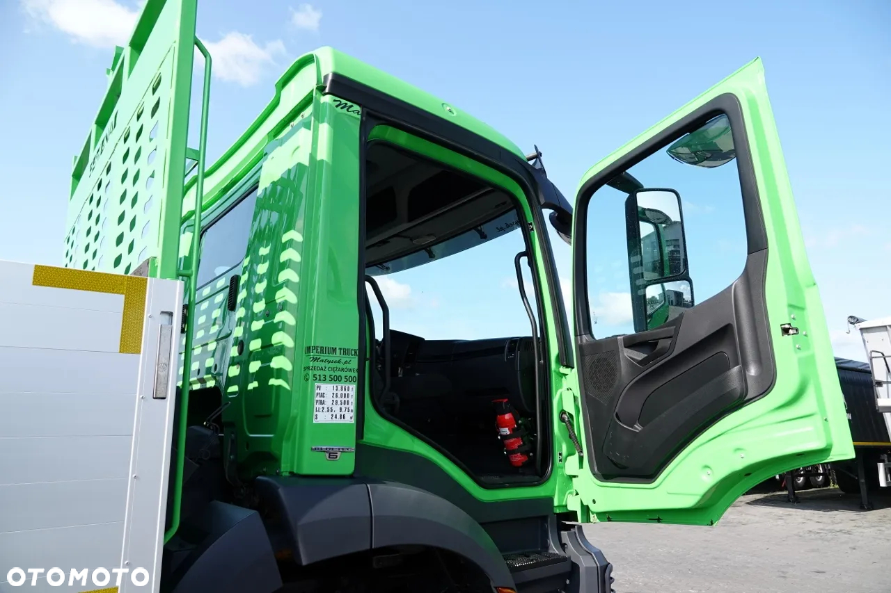 Mercedes-Benz AROCS 2636 / 6x4 / SKRZYNIOWY- 6,5 M / + HDS HIAB 4x wysów: 13 m / EURO 6 / STEROWANIE RADIOWE /OPONY 100 % - 35