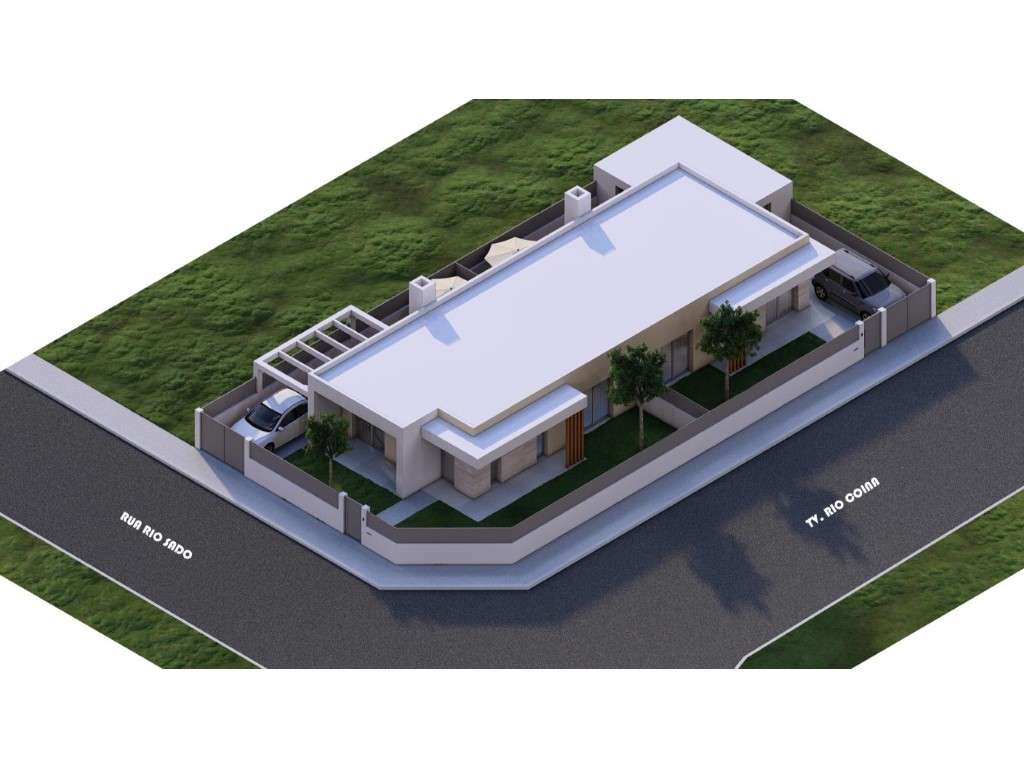 Moradia T2 + 1 Estrear Térrea, com espaço para piscina e jardim - Grande imagem: 4/17