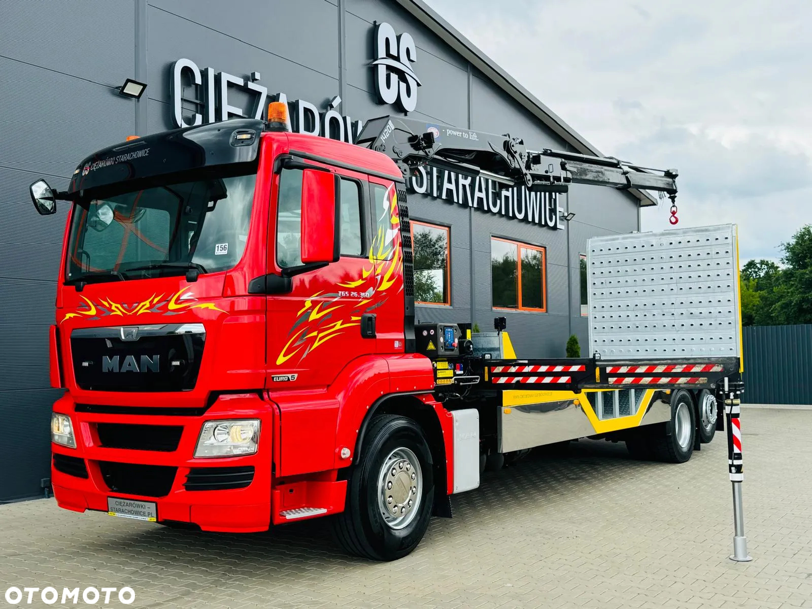 MAN MAN MAN TGS TGX 26.360 E5 laweta uniwersalna 10,2m + Dźwig HDS HMF 1420 K2 / do przewozu kontenerów / pomoc drogowa / platforma / energetyka/ kran krane dzwig hds żuraw - 6