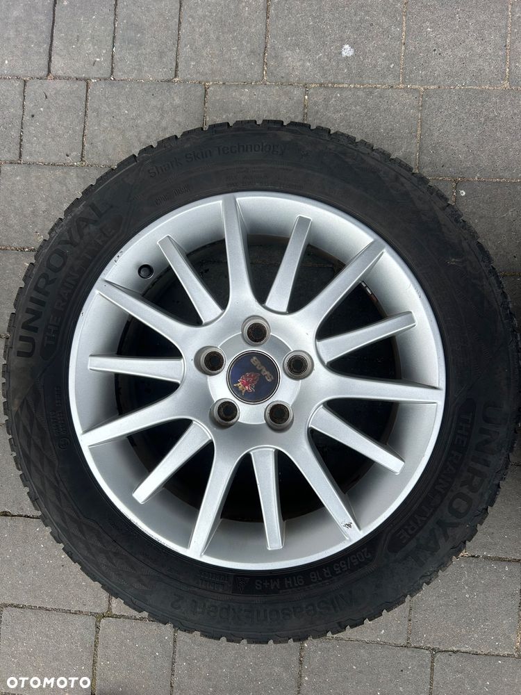 Felgi aluminiowe 5x110 16”  Saab opony zimowe komplet 205/55/16 Uniroyal 2023 - 15