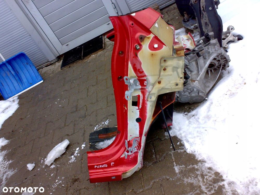 kia picanto ii 2012 2016 słupek przedni prawy próg bok zawiasy drzwi - 1