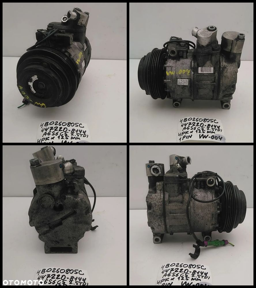 VW NR01-NR50 KOMPRESOR KLIMATYZACJI AUDI SEAT SKODA SPRĘŻARKA  AUKCJA (1) - 4