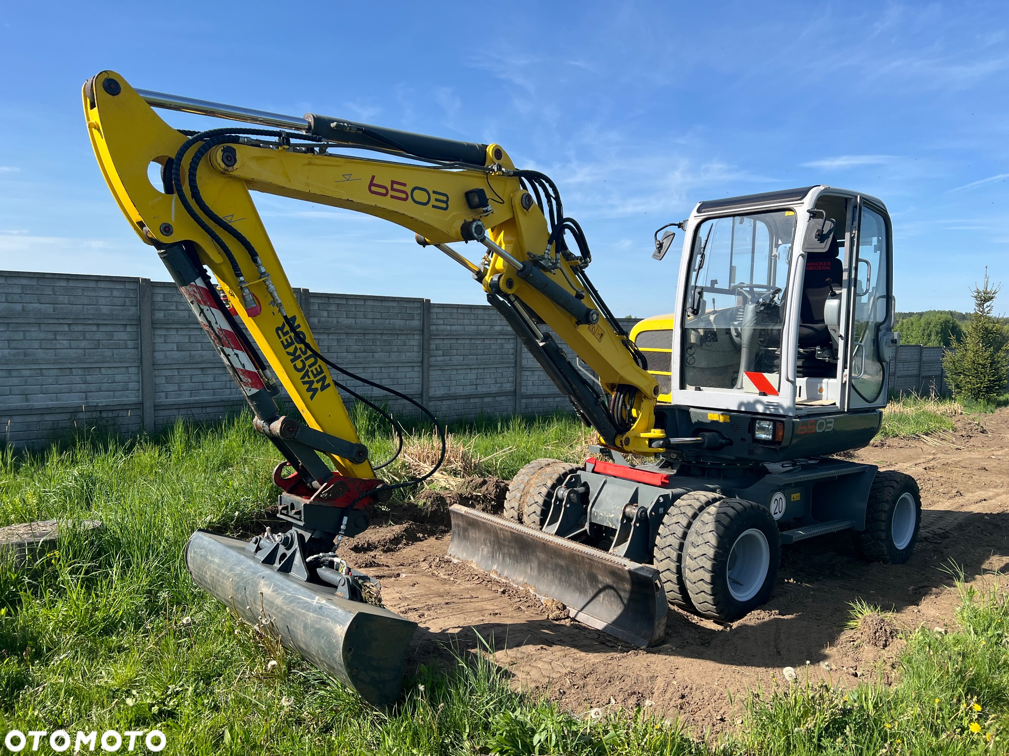 Wacker Neuson Mini KOPARKA KOŁOWA WACKER NEUSON 6503 WD 5,8t Długie ramie 3xłamane Dodatkowa hydraulika SZYBKA SKRĘTNA 2x łyżki Wiertnica skarpowa hydrauliczna Yanmar 2009r 3060mth - 18
