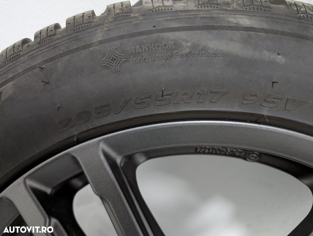 Jante DEZENT TZ 17" cu anvelope noi Hankook 205/55 R17 Winter Icept RS3 95V XL (DOT 2025) - 3