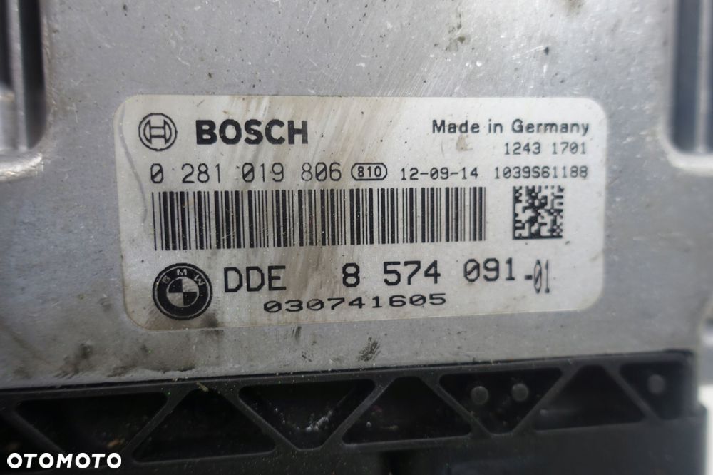Bmw F10 F11 2.0 D KOMPUTER STEROWNIK 0281019806 - 4