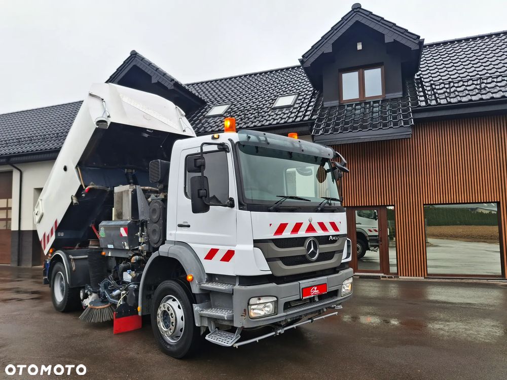 Mercedes-Benz Axor 1829 Zamiatarka Johnston 2 Silniki Szczotki L/R Karcher Listwa Ciśnieniowa Dodatkowy Silnik Mycie Jezdni Wysokim Ciśnieniem Zamiatarka Uliczna - 3