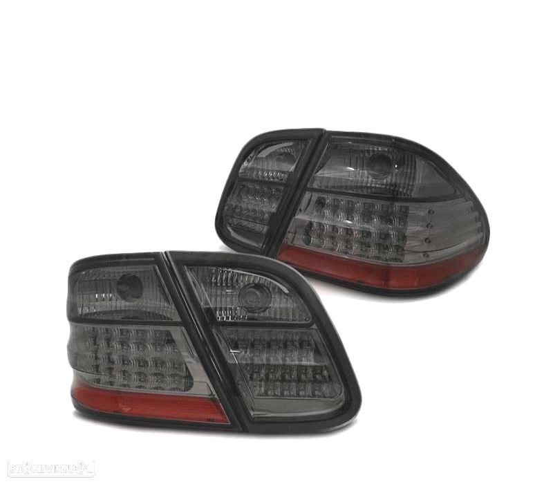 FAROLINS TRASEIROS LED MERCEDES CLK W208 97-02 FUMADOS - 2