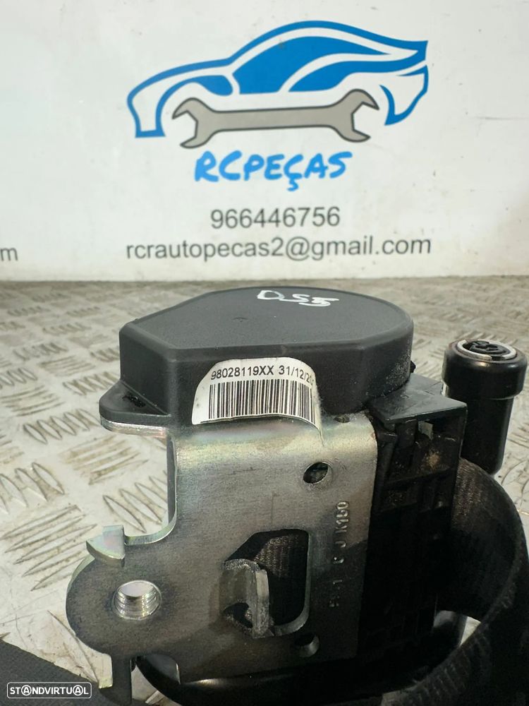 .Conjunto Cintos Segurança Frente Frontais Tras Traseiros Originais PSA Citroen DS DS5 2011 - 2018 - 22