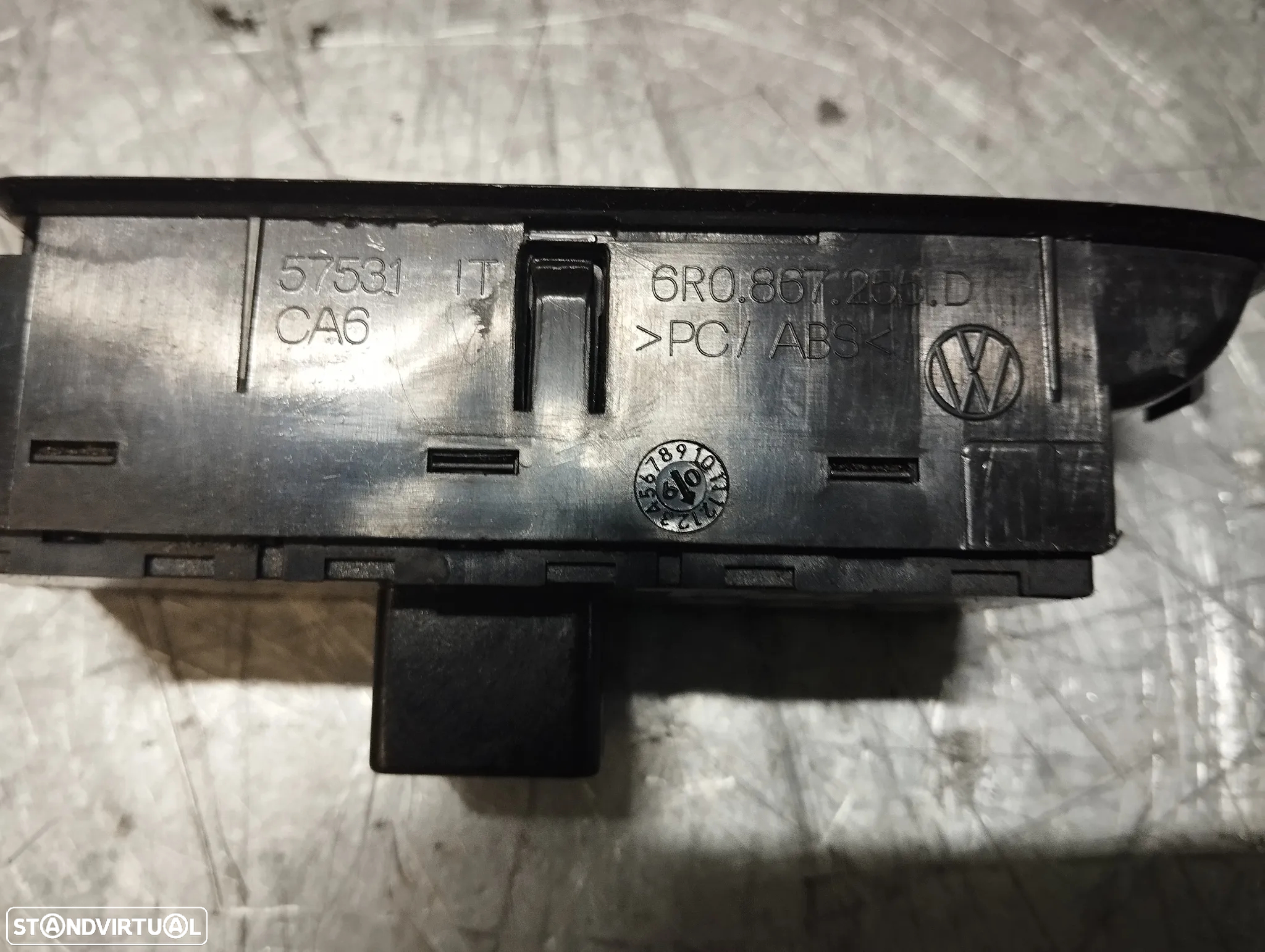 COMANDO / INTERRUPTOR / BOTÕES DOS VIDROS VOLKSWAGEN POLO 5 6R REF. 6R0867255D - 3