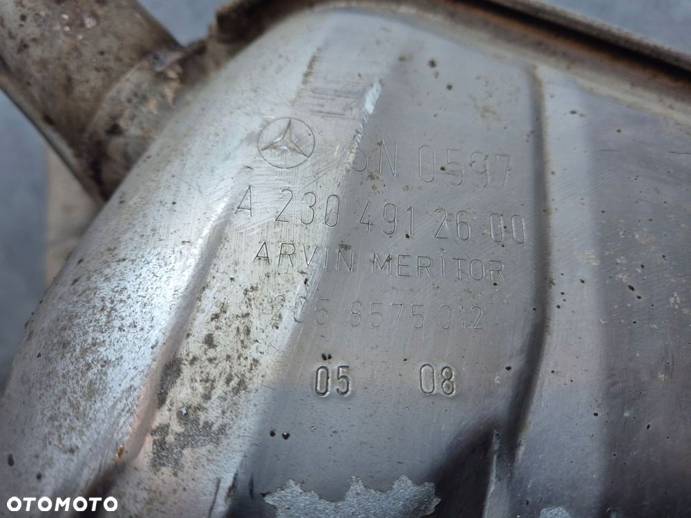 tlumik koncowy prawy lewy mercedes sl r230 lift 2304912600 2304912500 - 3