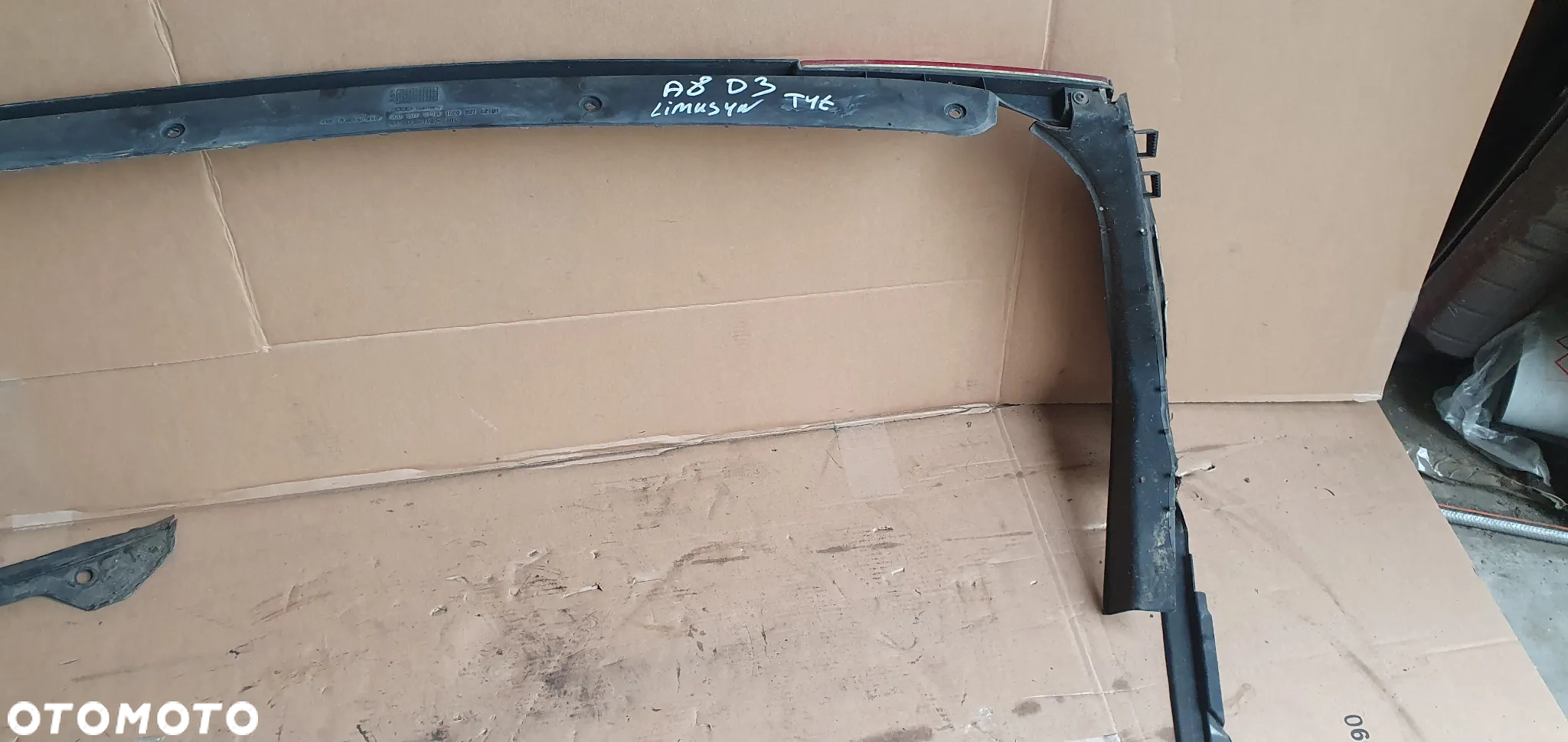 Listwa zderzaka tył tylna Audi A8 D3 4E0807417B - 7