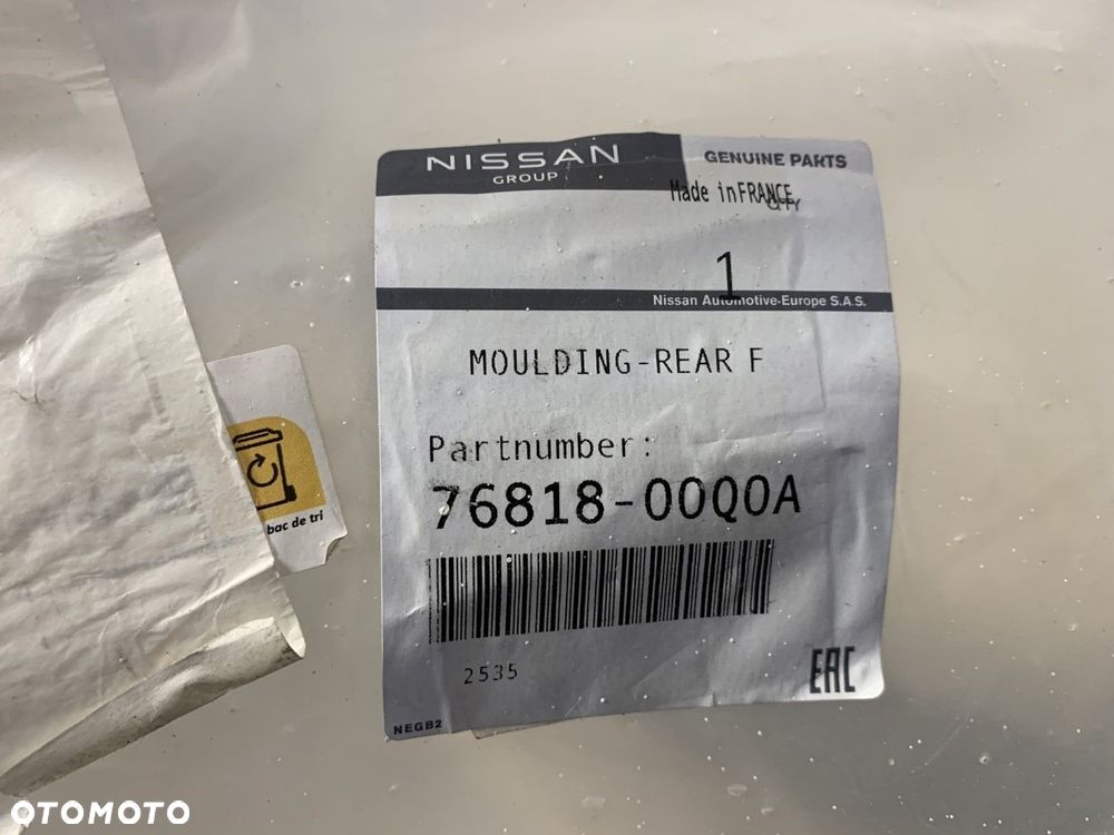 NOWA ORYGINALNA LISTWA BŁOTNIK PRAWY TYŁ RENAULT MASTER III  OPEL MOVANO 3 10-24 - 10