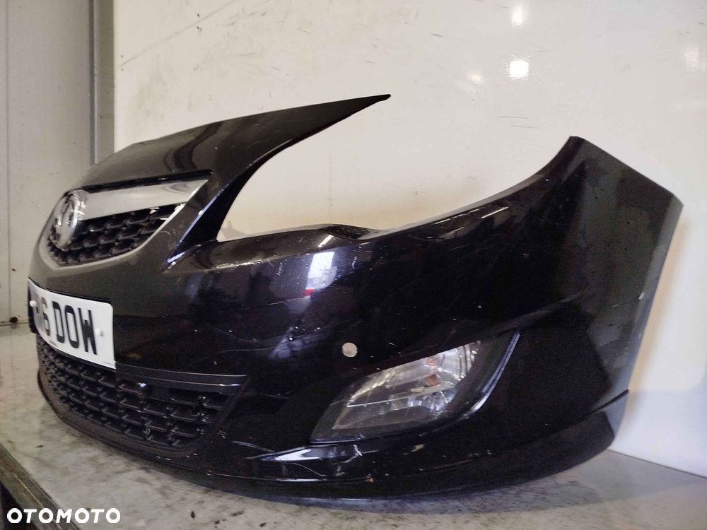 + ZDERZAK PRZÓD PRZEDNI OPEL ASTRA J 4 IV Z22C CZARNY HALOGENY - 2