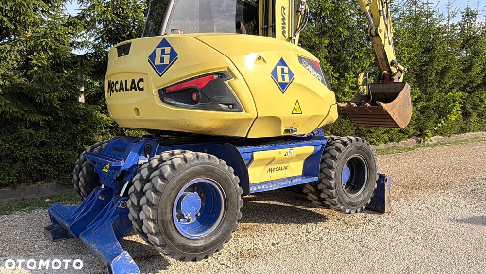 Mecalac Koparka 14 ton MECALAC 15 MWR koparko-ładowarka 3 łyżki widły 1 wł Centr.smarowanie Opony na BLIŹNIAKU 80%Camso ładowarka 714 12MTX 4x4 skrętne KLIMA kabina Premium silnik 146KM volvo EW140B DEUTZ szybka 35km/h - 7