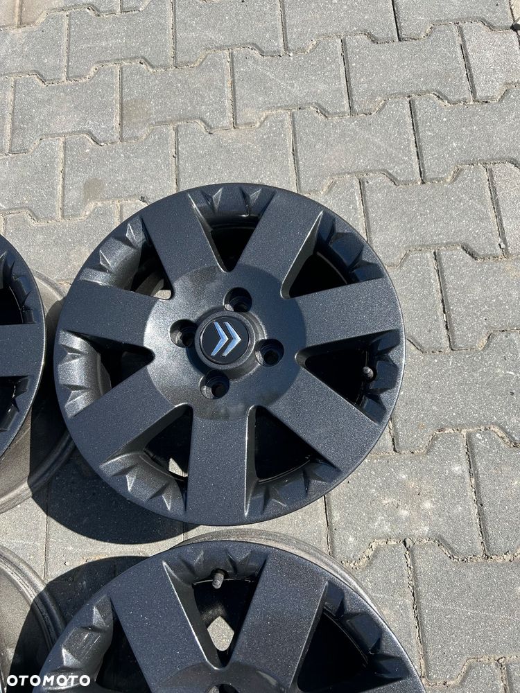 Alufelgi Citroen Peugeot 15 cali 4x108 oryginalne czarne - 8