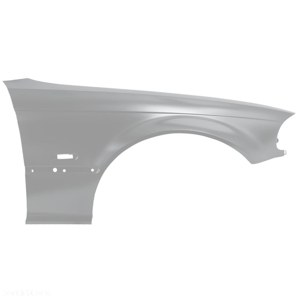 BLU Błotnik BMW 3 E46 Coupe Cabrio 354 prawy srebrny 1999-2003 przód Titanium Silver - 2