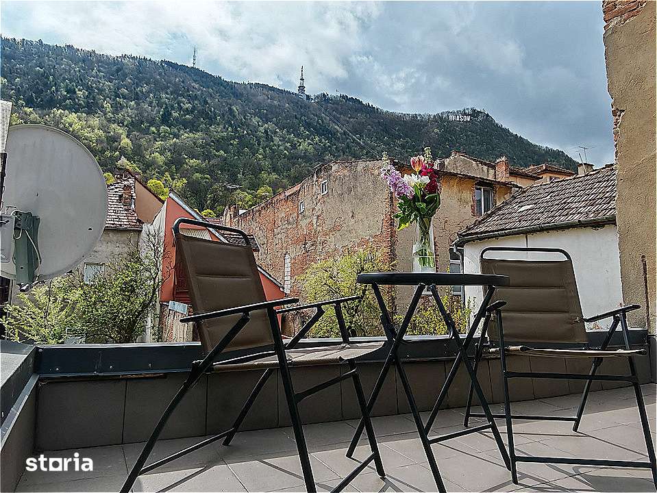 Ultracentral Brasov | Studio cu terasa 25 mp & vedere Tampa | 0% comis — fotografia 1