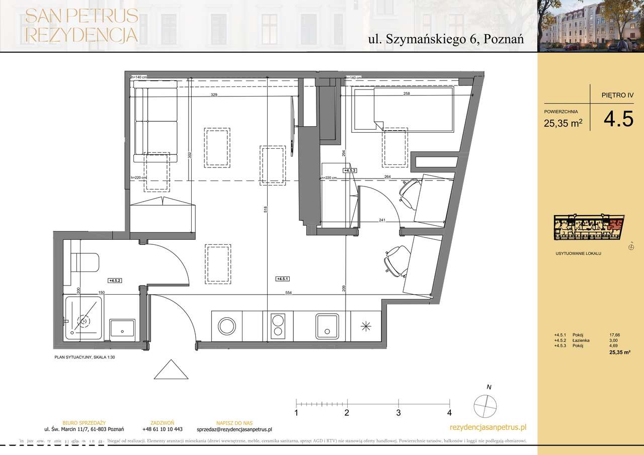 2-pokojowe mieszkanie 25m2 Bezpośrednio - Pełny obrazek: 2/10