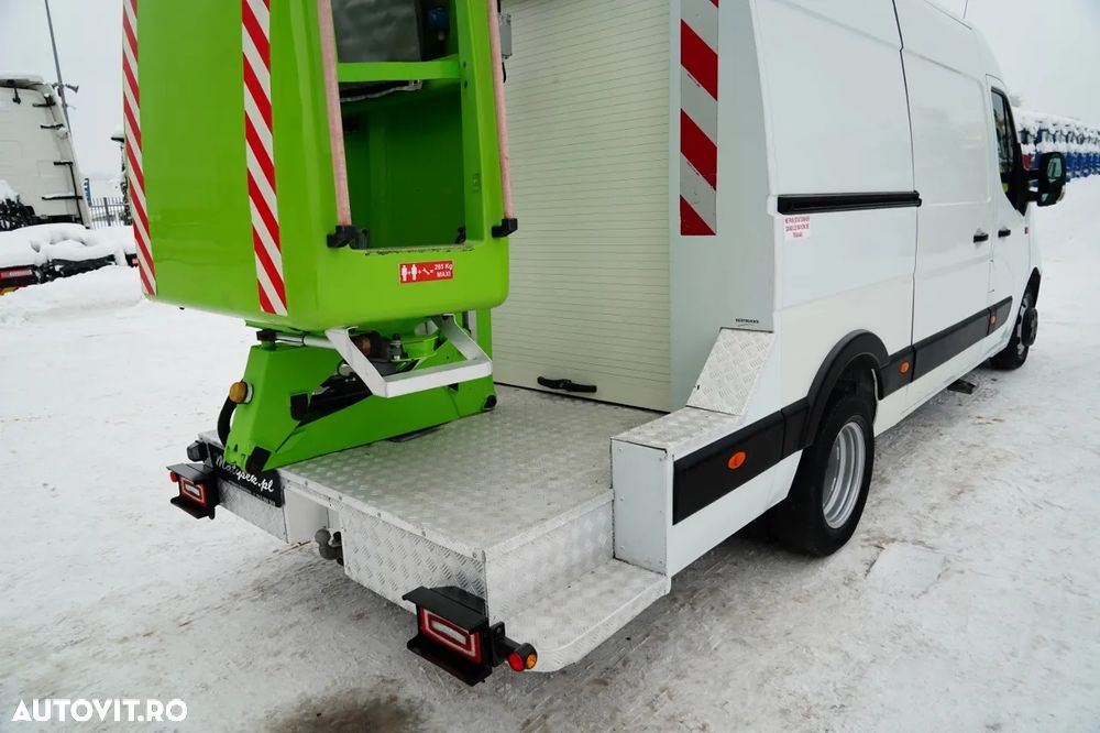 Renault MASTER / AERIAL / Platformă de lucru aeriană Elevateur 142 TPF - 14 m / MAX 265 kg / TABLĂ / - 12