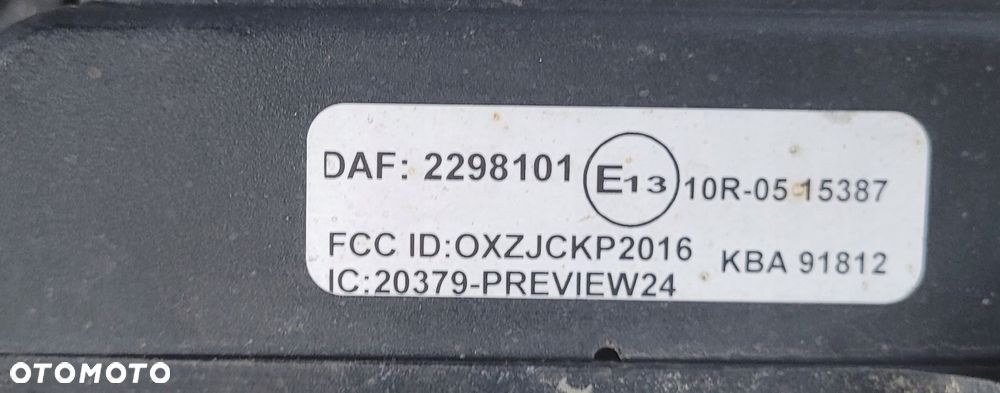 RADAR CZUJNIK MODUŁ SENSOR ODLEGŁOSCI DAF XF 106 2298101 - 3