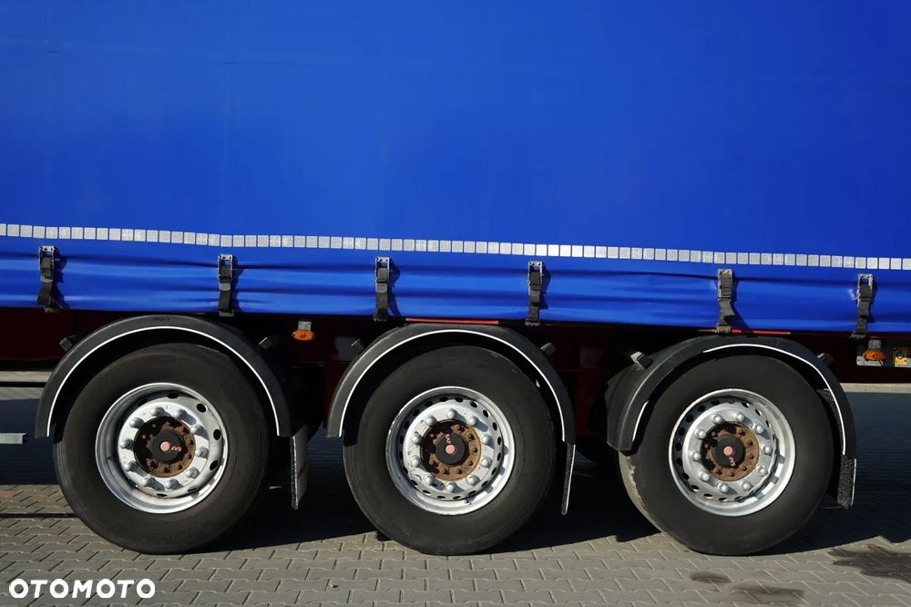 Fruehauf FIRANKA / STANDARD / MOCNA PODŁOGA SZYNA DESKA / 385/55 r22,5 / OŚ PODNOSZONA / SAF - 27