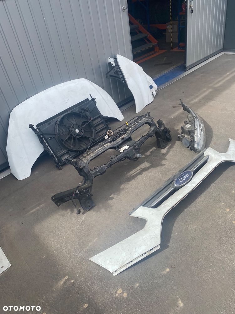 Ford Transit Custom Mk8 2016r MASKA BŁOTNIK przedni  lewy LAMPA przednia lewa REFLEKTOR grill atrapa ZDERZAK pas przedni chłodnice KOMPLETNY PRZÓD pokrywa silnika komplet chłodnic wentylator - 2