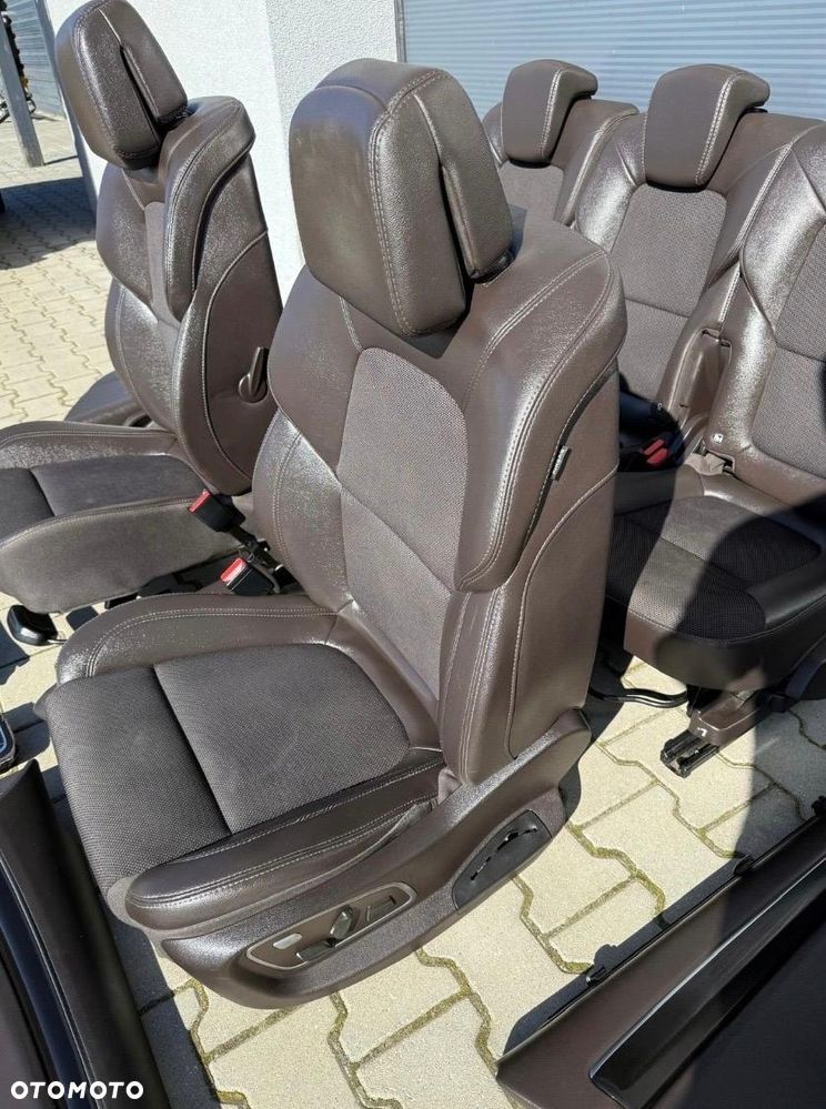 RENAULT ESPACE V INITIALE FOTELE 5 OSÓB BRĄZOWA PÓŁSKÓRA GRZANE PRZÓD TYŁ - 4