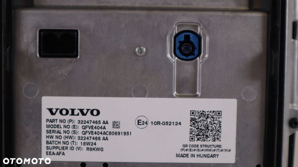 VOLVO XC60 II EKRAN WYŚWIETLACZ 32247465 - 6
